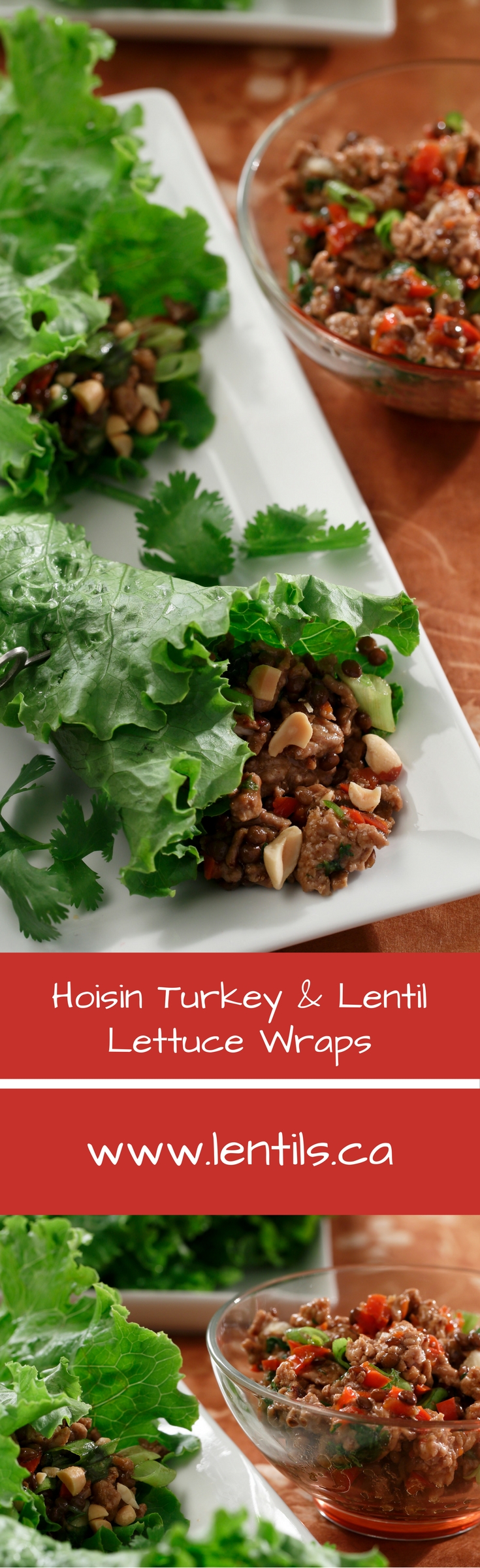 Hoisin Turkey Lentil Lettuce Wraps Lentils Org