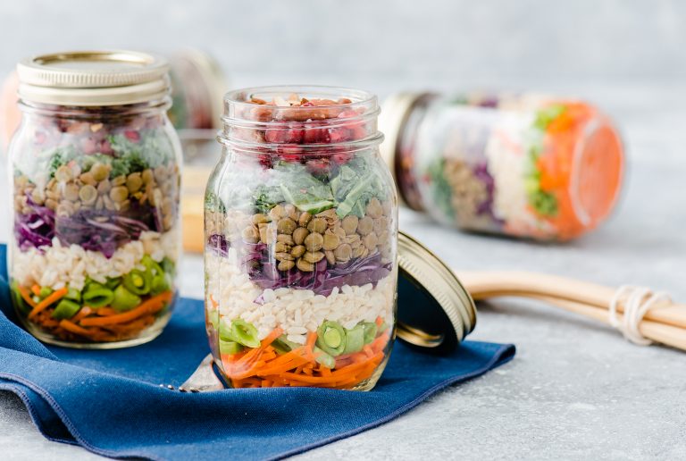 Sugar Snap Pea & Lentil Salad with Mint Vinaigrette –