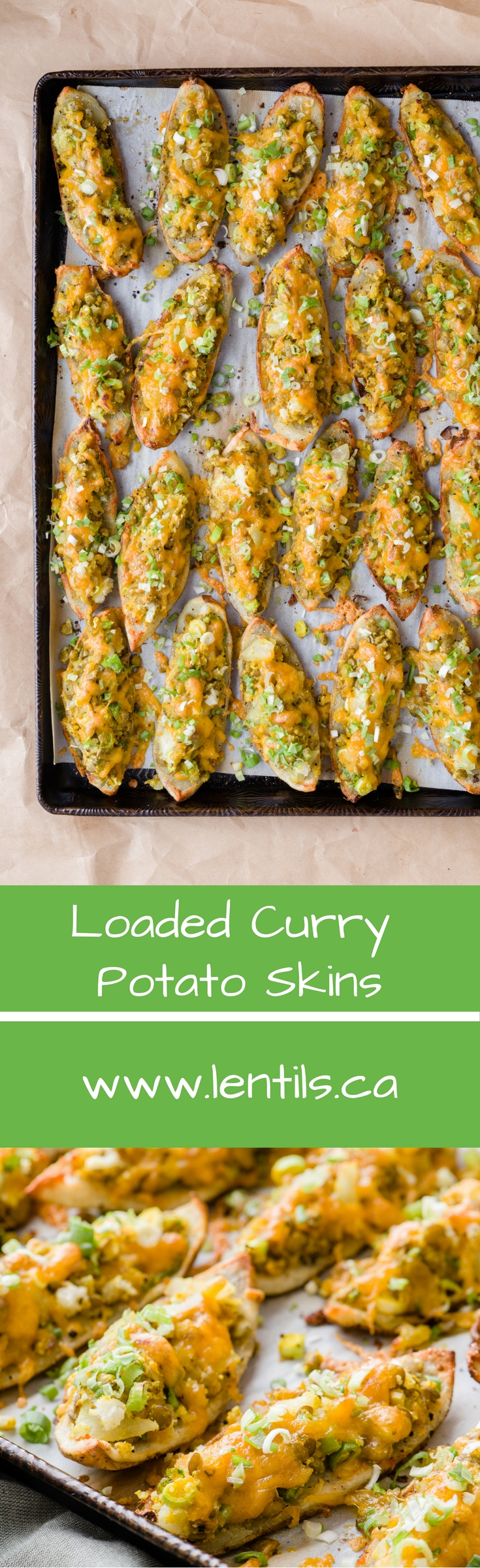 Loaded Curry Potato Skins – Lentils.org