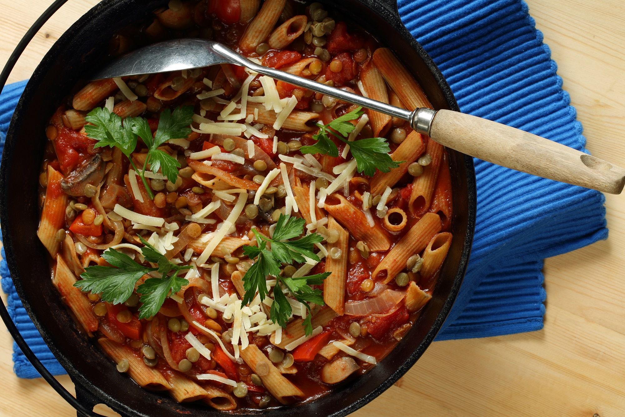 One-Pot Penne with Lentil Ragout – 