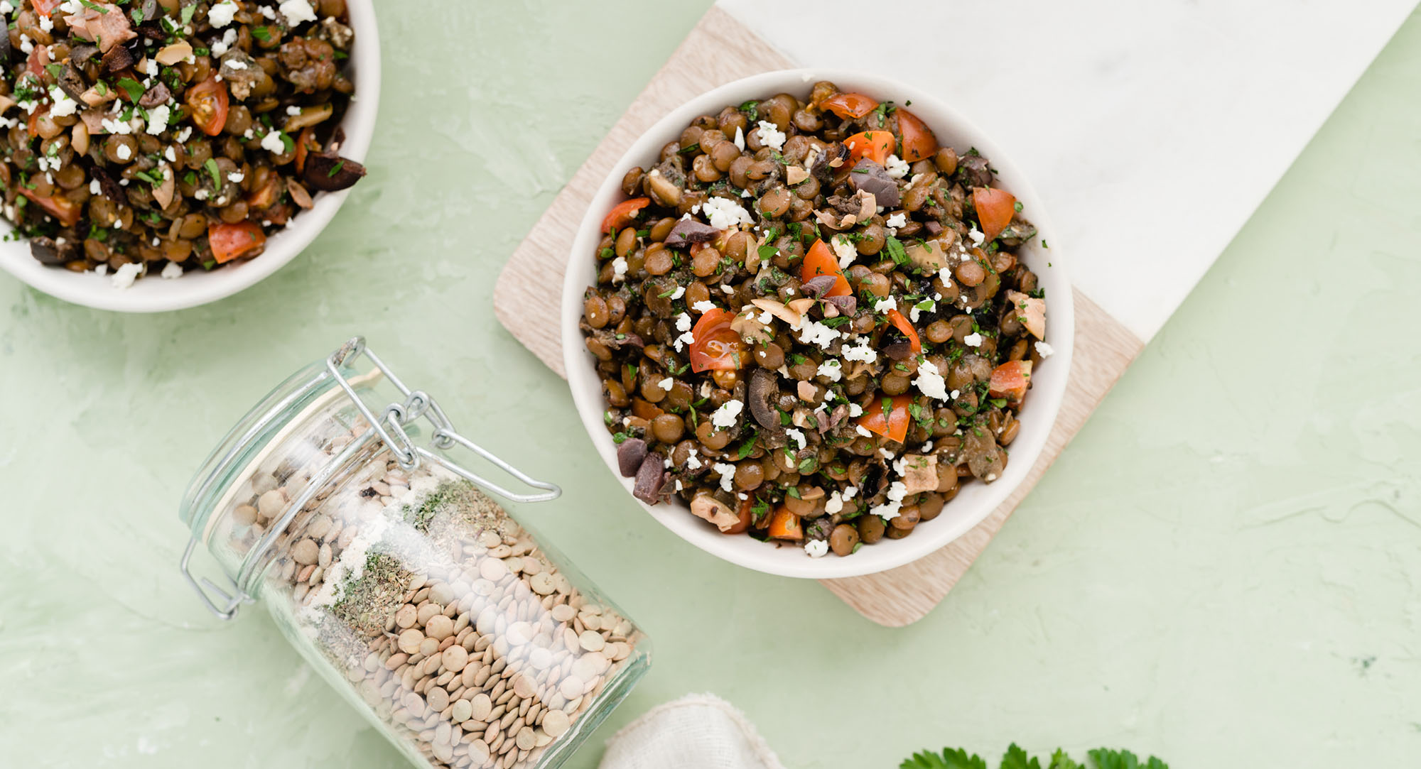 Lentils and Mediterranean spices