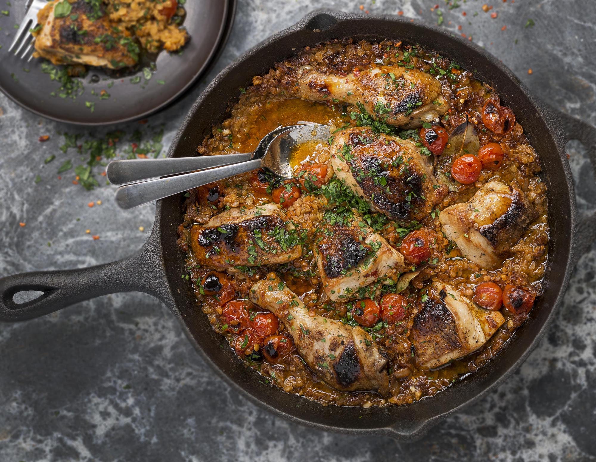 One-Pan Paprika Chicken With Lentils, Squash and Daqa Recipe - NYT Cooking