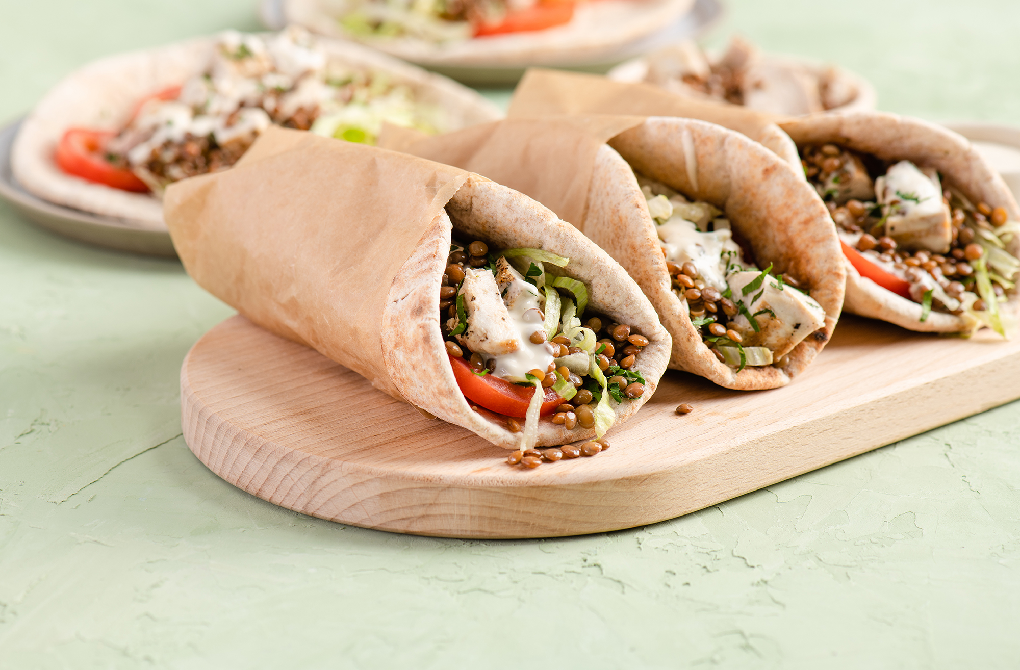 lentil-chicken-shawarma-lentils